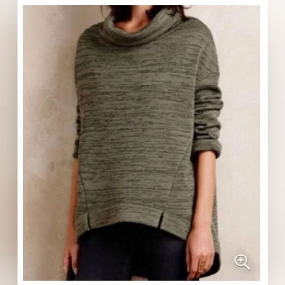 Anthropologie Saturday sunday green marled turtleneck - Picture 1 of 5